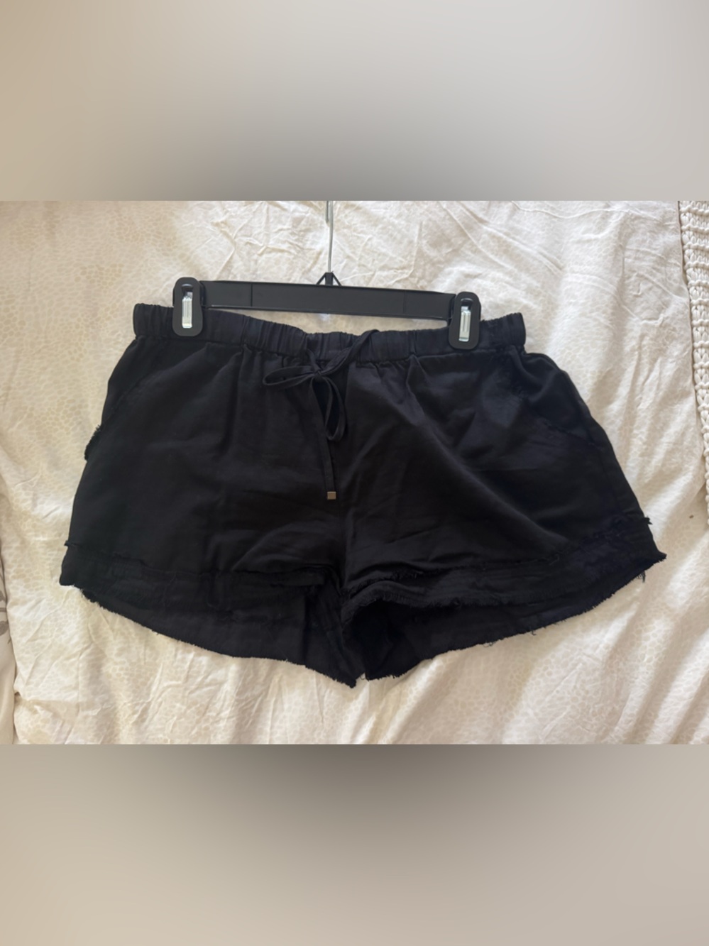 Abbeline Black Drawstring Shorts